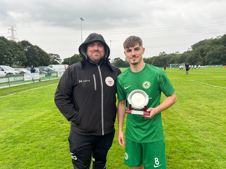 Ivybridge Town Player of the Month for August Rio Daly
