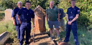 Britannia Royal Naval College cadets help to clean and restore graves