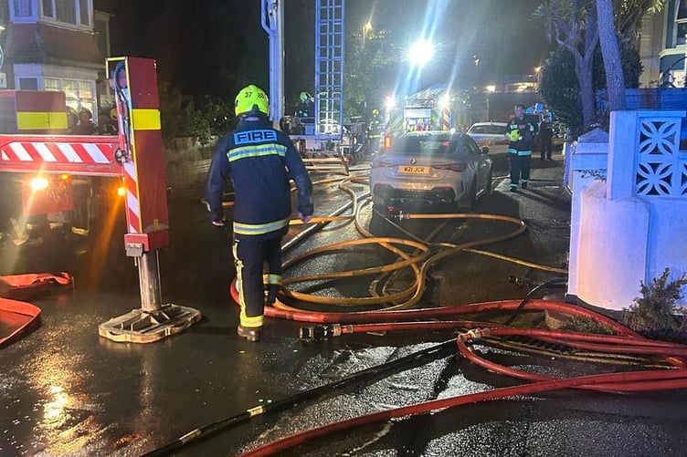 The house fire in Paignton