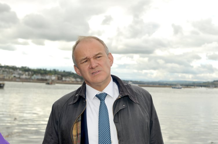 Liberal Democrat leader Ed Davey visits Teignbridge.