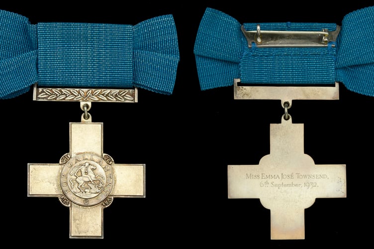 Ms Townsend was awarded with the Empire Gallantry Medal for her actions