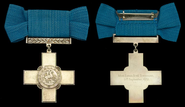 Ms Townsend was awarded with the Empire Gallantry Medal for her actions