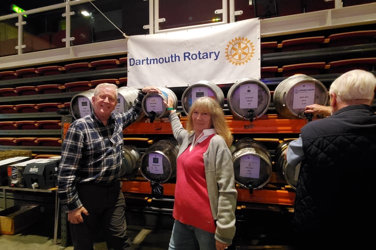 Dartmouth Rotary President Tim Freeman with Dartmouth Deputy Mayor Andrea Cates.
