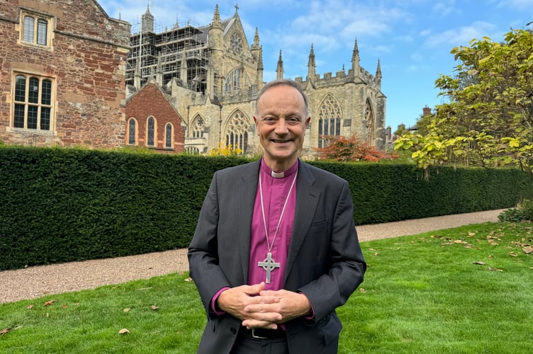 Bishop Mike, who will be Enthroned the Bishop of Exeter today, Saturday, November 2.  AQ 6598
