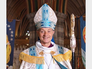 Bishop Mike enthroned at Exeter Cathedral
