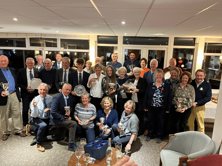 Thurlestone trophy winners on Presentation evening