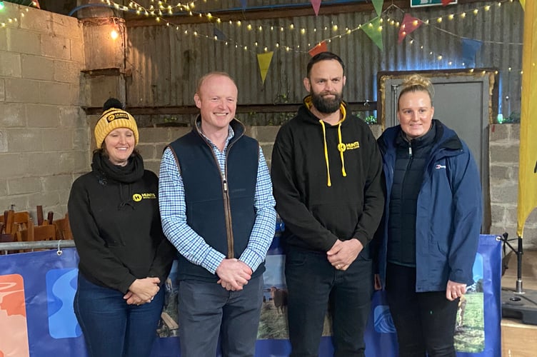 Director Richard Hunt (third from left) hopes to expand the business by boosting its network of local cider orchard growers