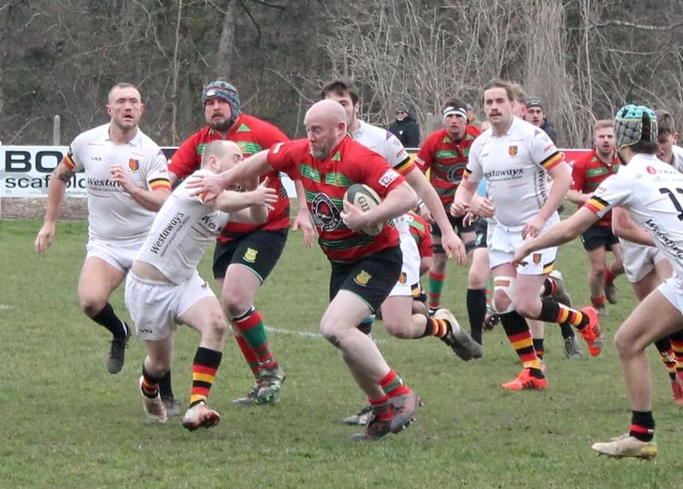 Stock shot of Dartmouth's Jon Dingle, who scored one try and had another disallowed in the 28-all draw against Exmouth Quins