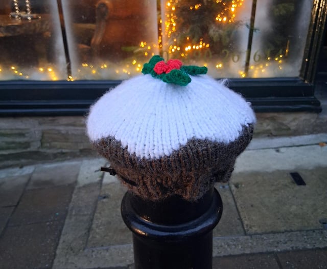 Check out the festive bollards on Fore Street in Kingsbridge