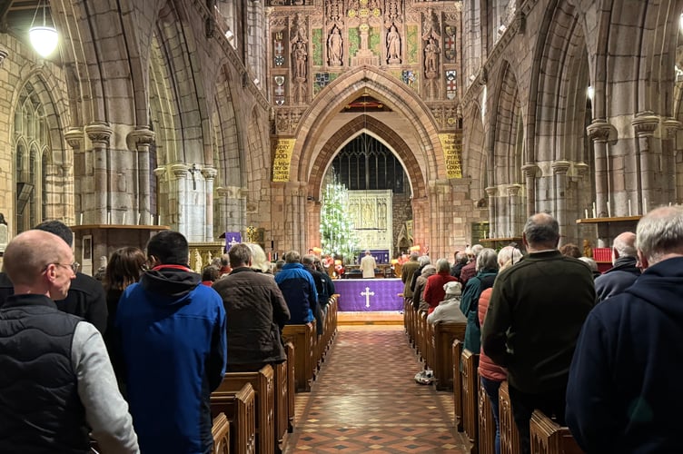 A full church for the Devon Bellringers’ Carol Service.  AQ 0035
