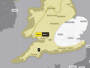 Storm Eowyn to sweep across south west by Friday