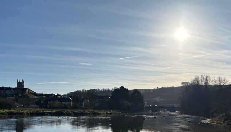 Wintry River Dart by Carolyn Norris