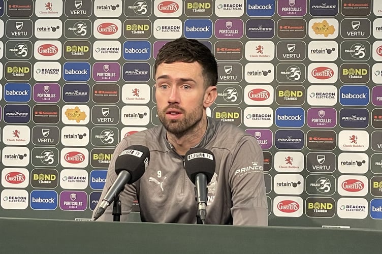Plymouth Argyle striker Ryan Hardie