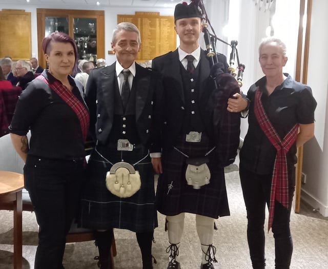 Burns Night celebrations enjoyed at Thurlestone GC