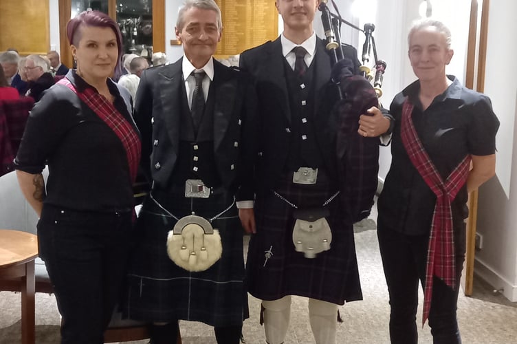 Thurlestone GC’s staff who organised the Burns Night
