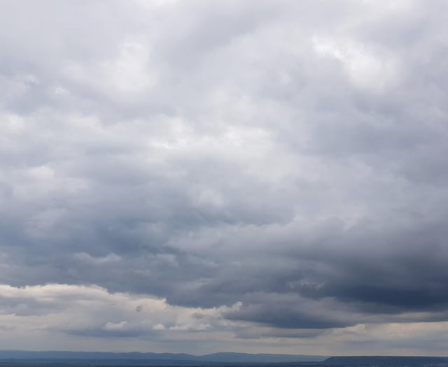 Today partly cloudy with late patchy rain, tomorrow staying mild