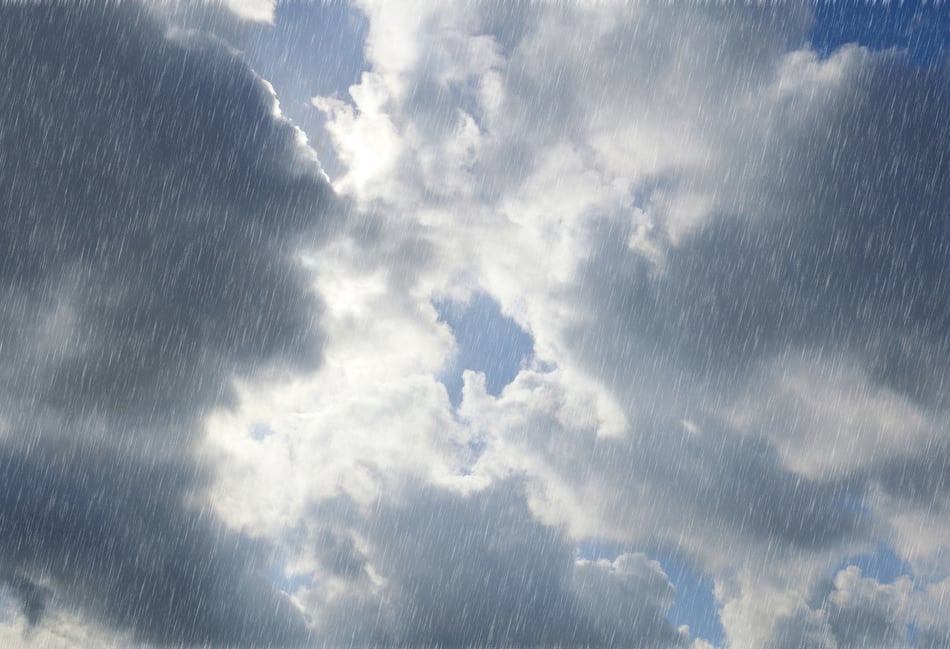 Expect patchy rain Monday and Tuesday with breezy conditions