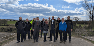 Plymouth Freeport road works begin