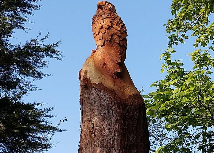Buzzard sculpture