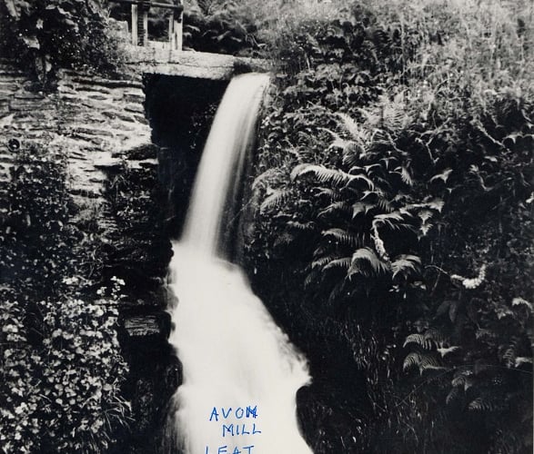 The Waterfall at Avon Mill, Loddiswell (once MS Holmans Kingsbridge) taken from the Avon at 'Silver Ridge'