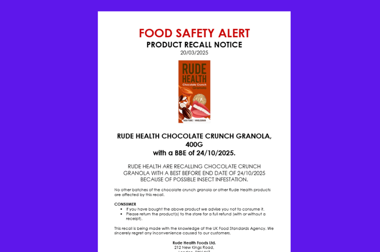 Rude Health Granola Crunch - FSA