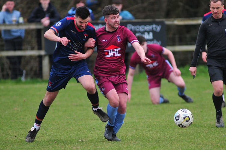 South Devon Football League Herald Cup action from Chudleigh Athletic versus East Allington United  A single goal from East Allington ended Chudleigh's run in the Herald Cup