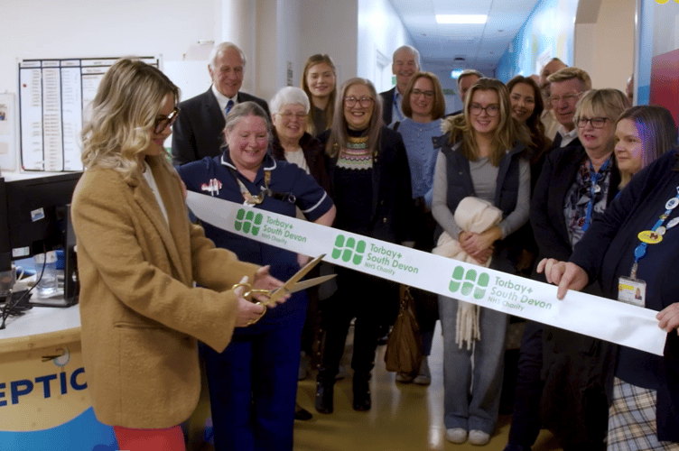 The official unveiling of the newly decorated ward