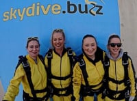 Ivybridge charity managers' skydive raises £2,200
