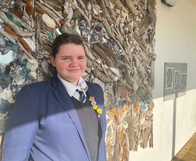 Brixham student wins special service award