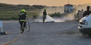 Barbecue mistake sparks bin fire at Bantham Beach
