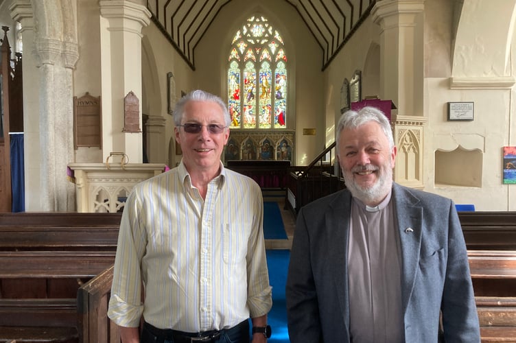 Committee Member Geoffrey Booth and the Rev Mark Neave