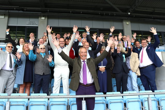 Farage comes to Exeter to boost Reform candidates’ morale