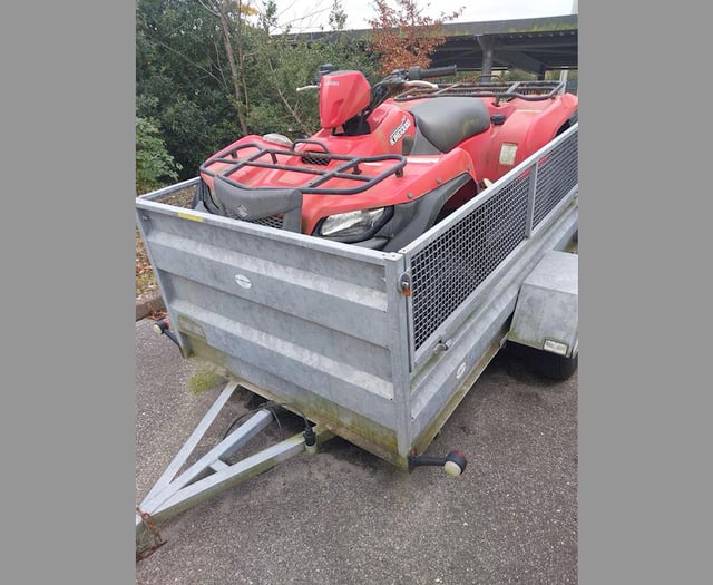 Police warn of spike in quad bike thefts in Devon and Cornwall
