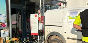 Van Crashes into Modbury Post Office