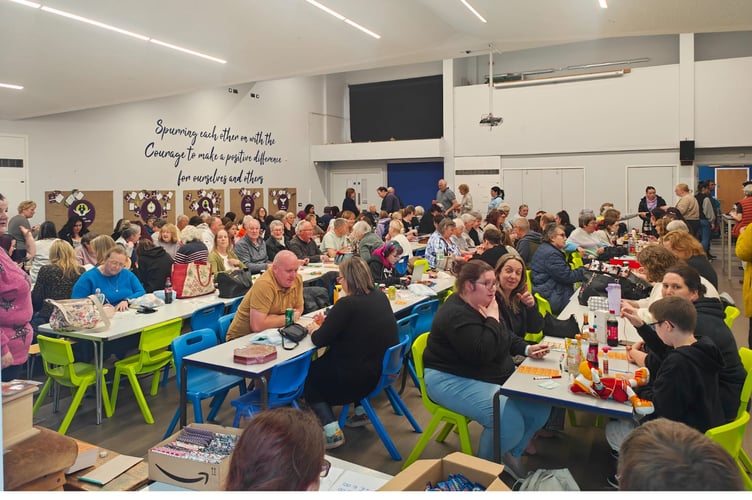 The bingo in full swing