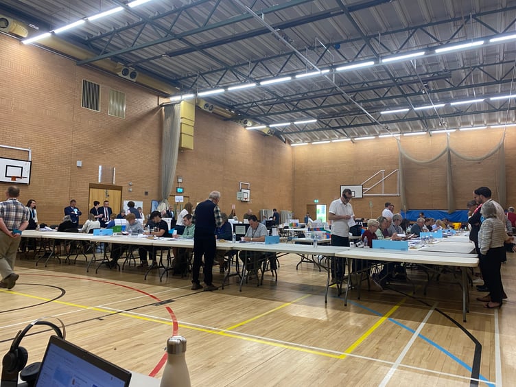 The floor of the count South Hams