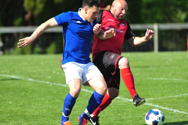South Devon Football League Division 2. Liverton Utd versus Harbertonford. Eight goals in total with Liverton coming out tops as 5-3 winners