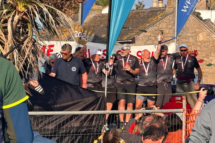 Dart went mob-handed to the Scillies gig rowing regatta taking bronze