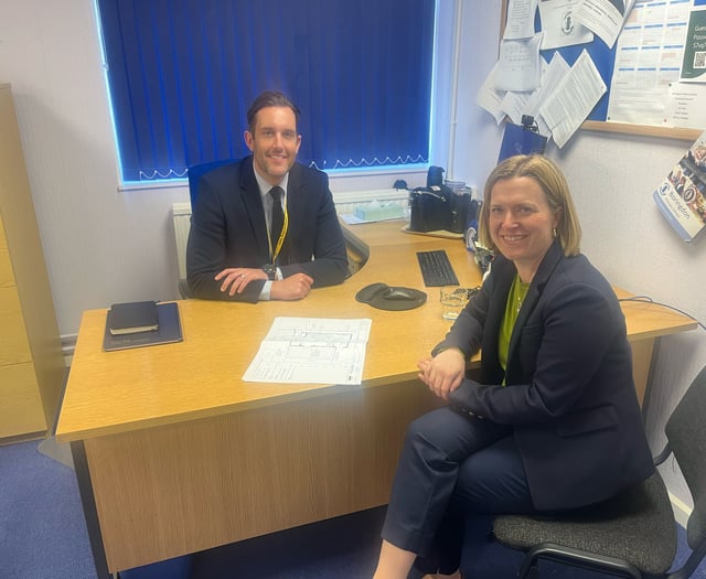Rebecca Smith MP visits Boringdon Primary School to celebrate nursery
