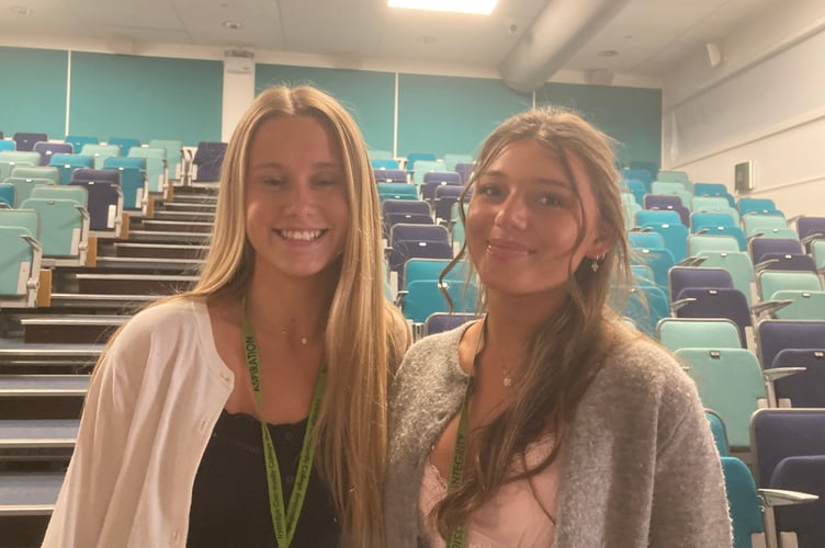 ICC students Grace Borgan and Eden Stoke-Cliff