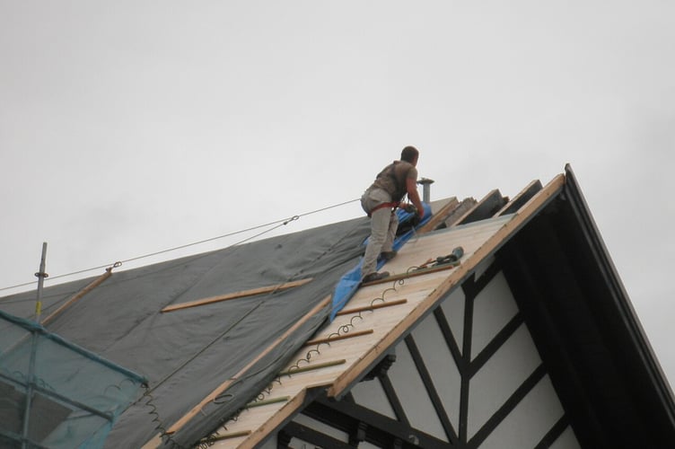 A file image of work being done to a roof. Picture: Joxemai