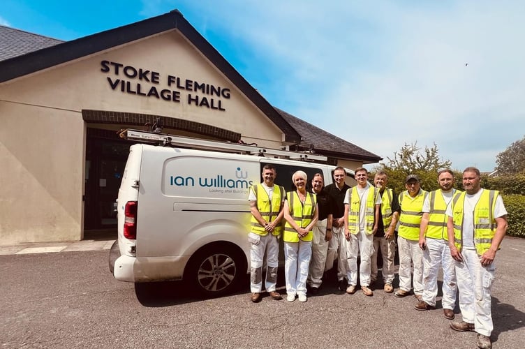 The Village Hall  redecoration team