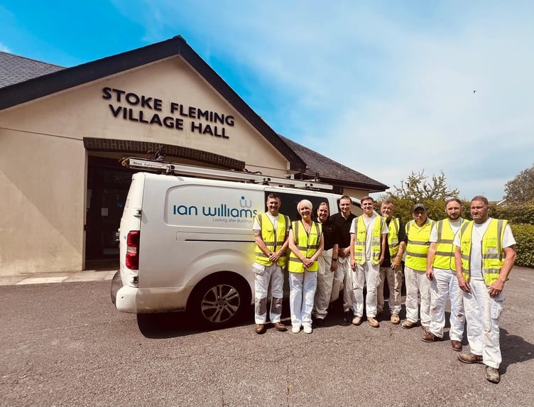 The Village Hall redecoration team