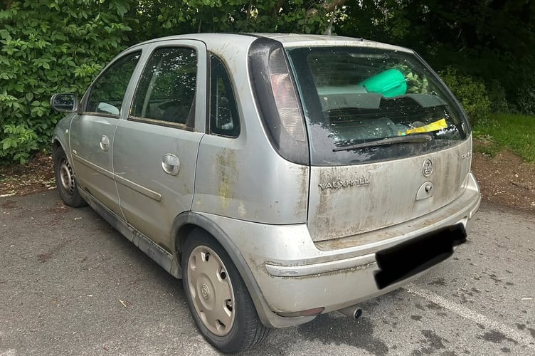 Damaged car