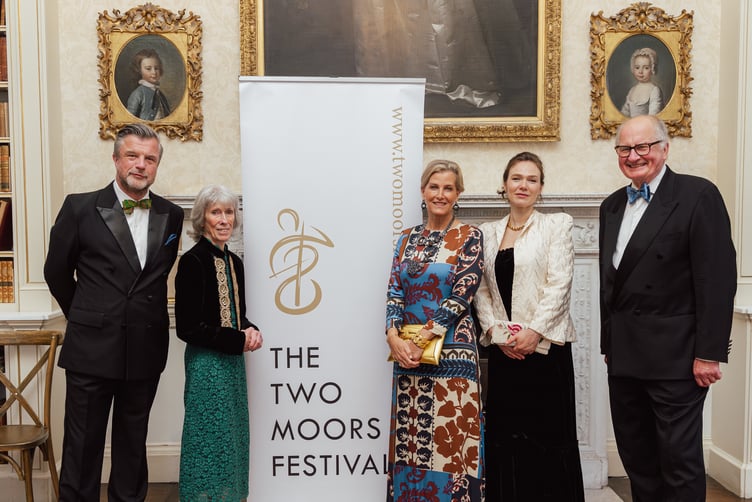 Petroc Trelawny, Radio 3 presenter, Penny Adie, Founder, HRH Duchess of Edinburgh, Tamsin Waley-Cohen, Artistic Director and Andrew Welch, Chair of Trustees
