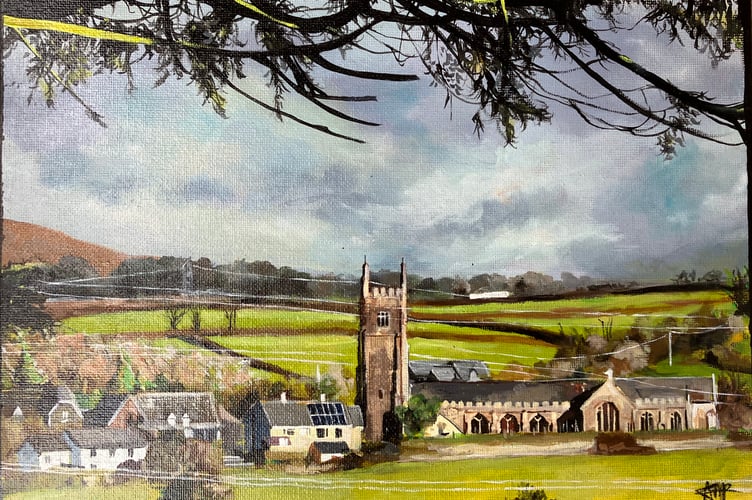 Devon CPRE Young Landscape Artist Competition 2022, older category winner Angelie Pickett, 15, of Ugborough on the edge of Dartmoor.