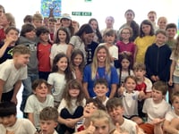 Meg Niblett returns to former primary school