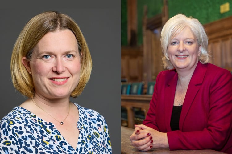 MP's Rebecca Smith and Caroline Voaden