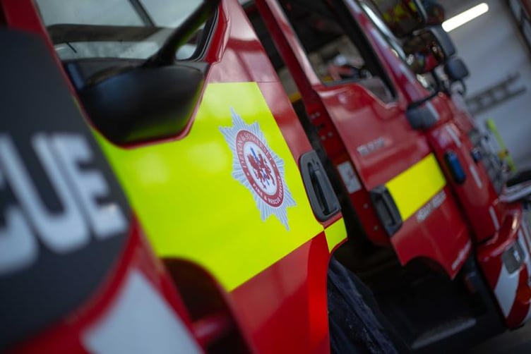 fire engine close up - Devon and Somerset Fire and Rescue
