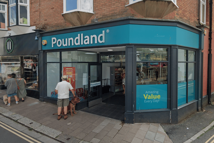 Dartmouth Poundland on Victoria Road. Set to close in August 2025.